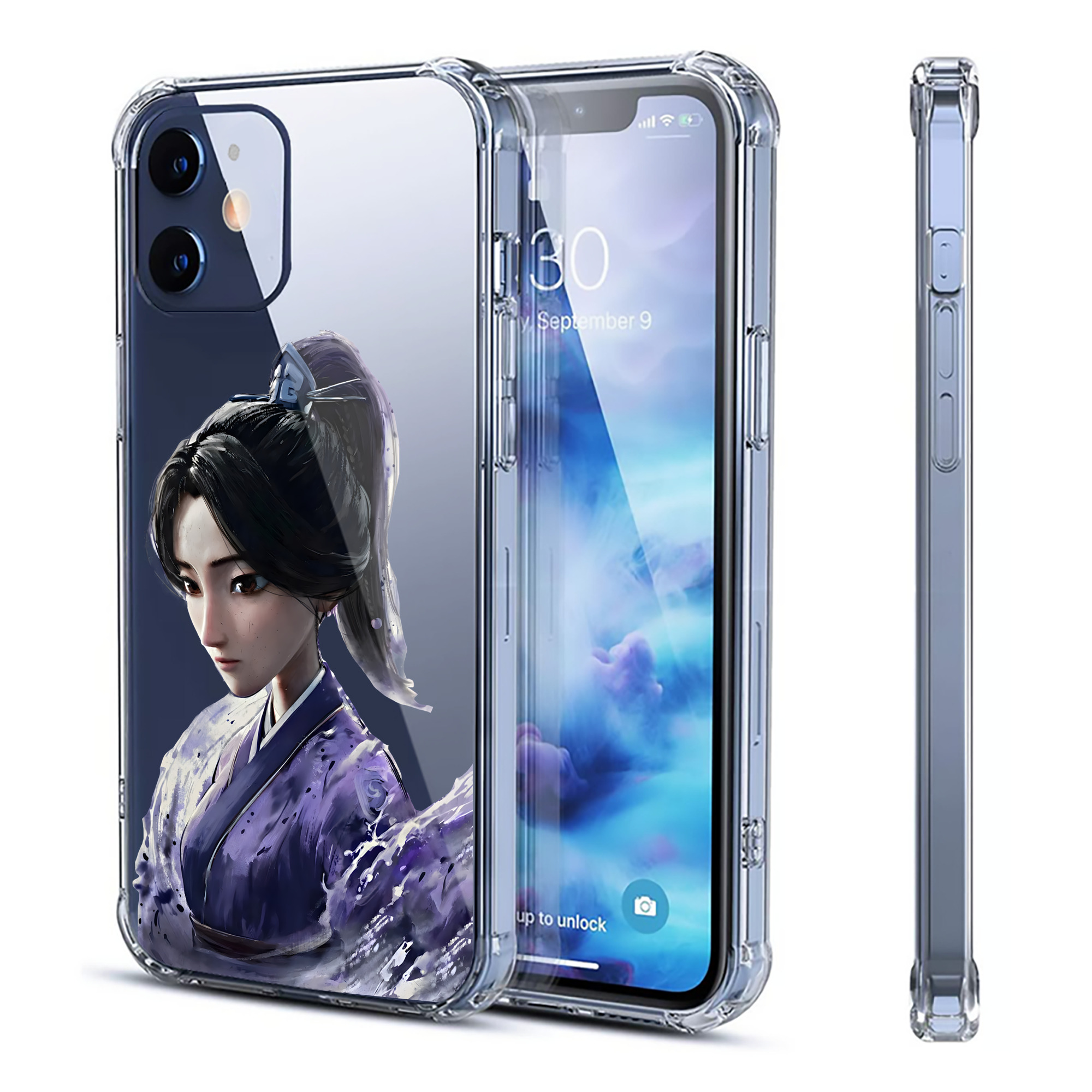 （画像用） Ne Zha 2 ナタ 魔童の大暴れ 【iPhone 12シリーズ対応】透明スマホケース（クリアソフトケース）